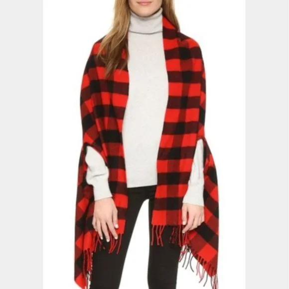 Madewell Accessories Madewell Cape Scarf In Buffalo Plaid - Main Image